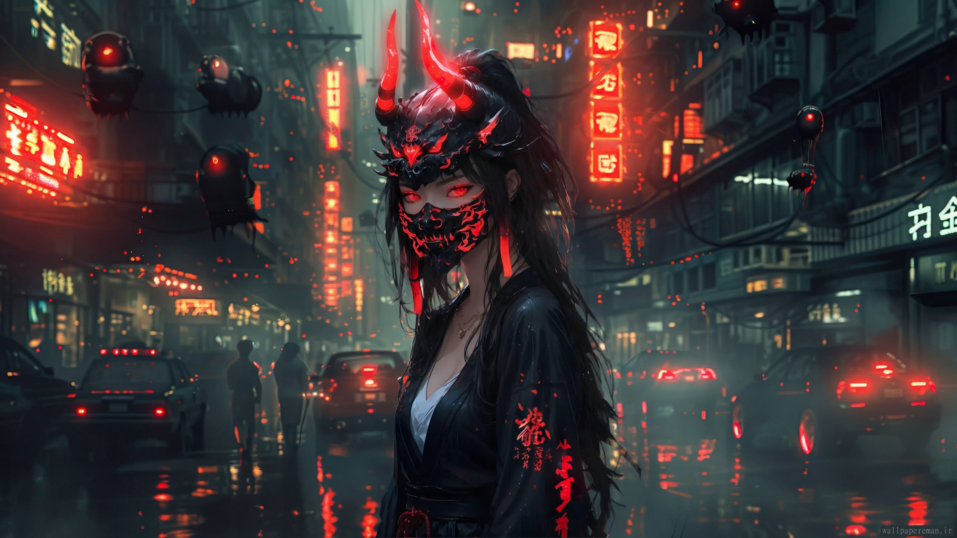 cyberpunk-devil-mask-girl-4k