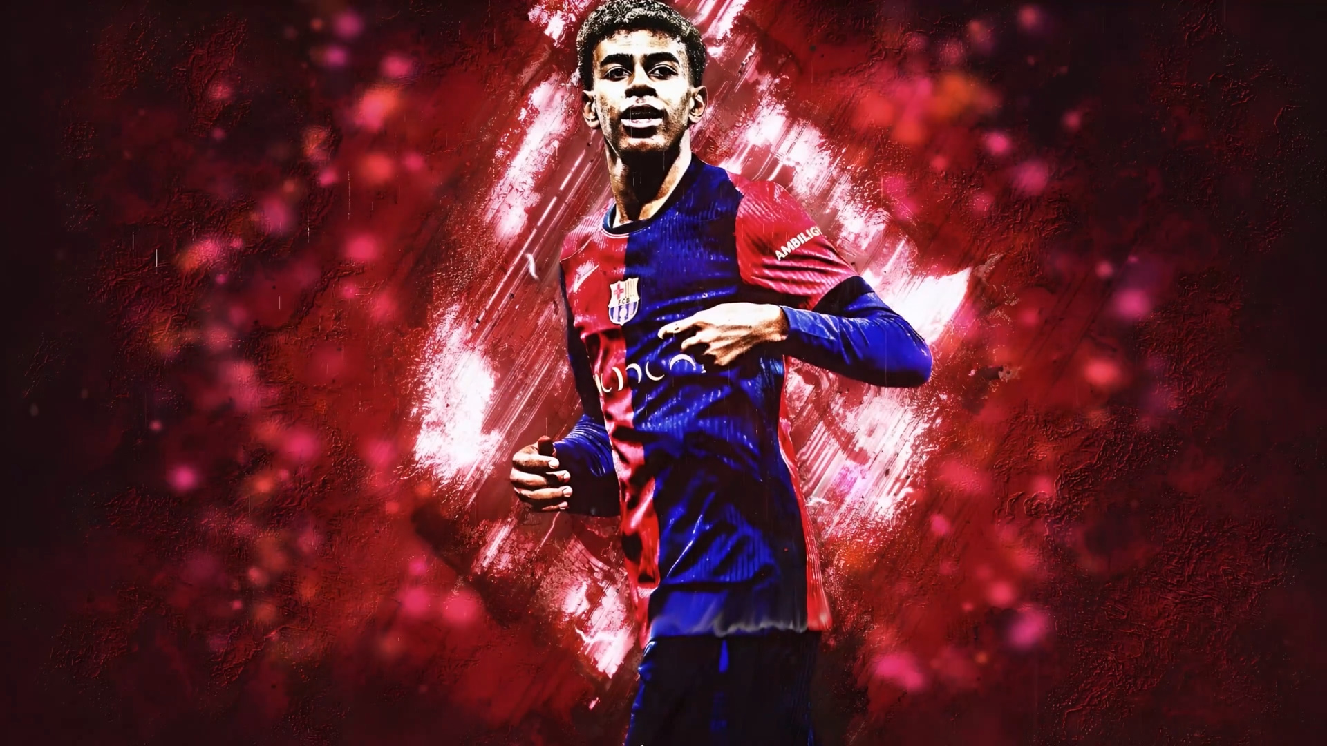lamine-yamal-with-red-background