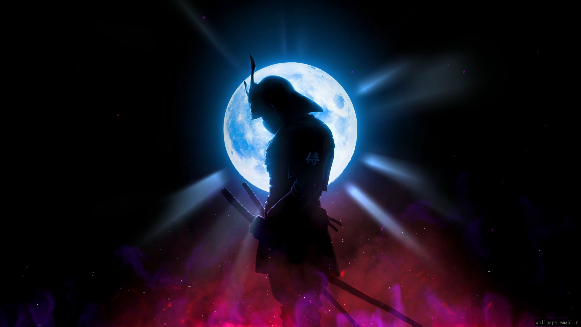 moon-and-samurai-4k