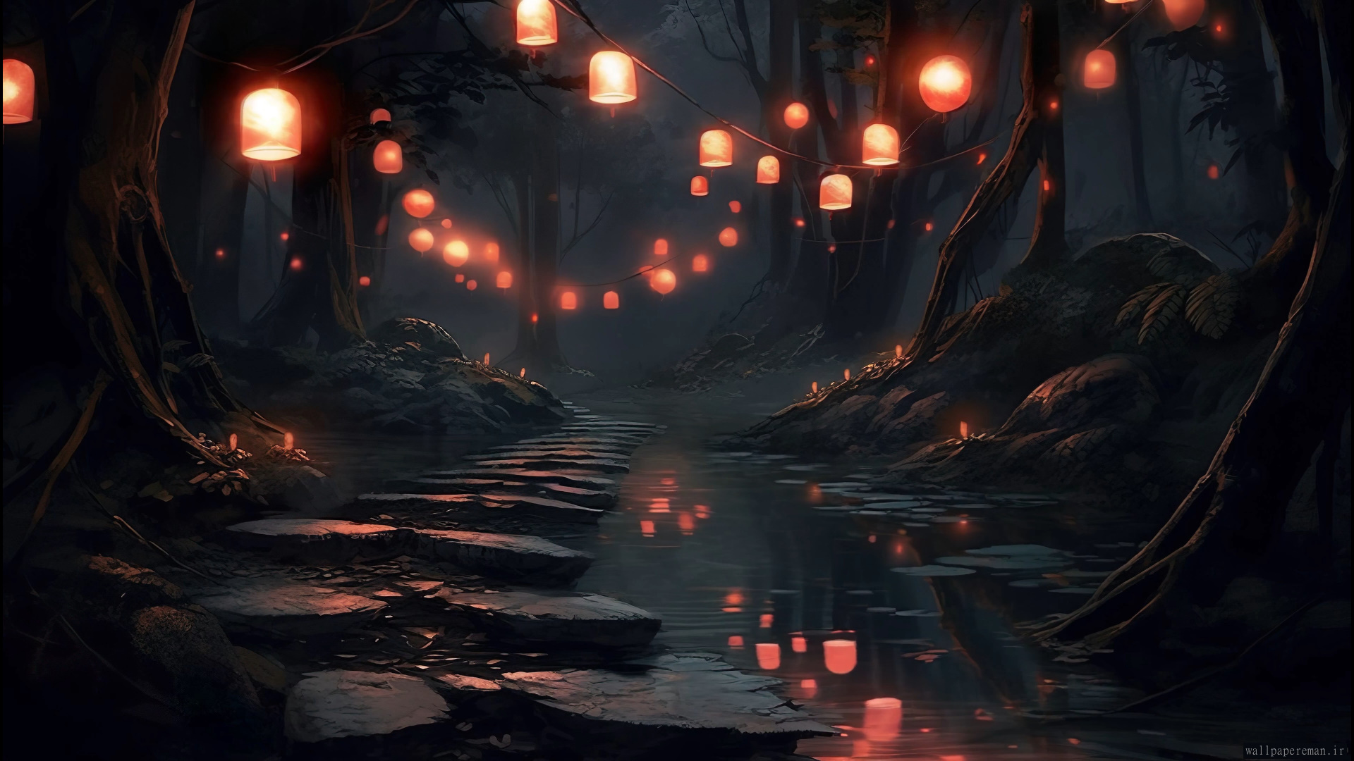 red-lights-in-the-dark-jungle-4k