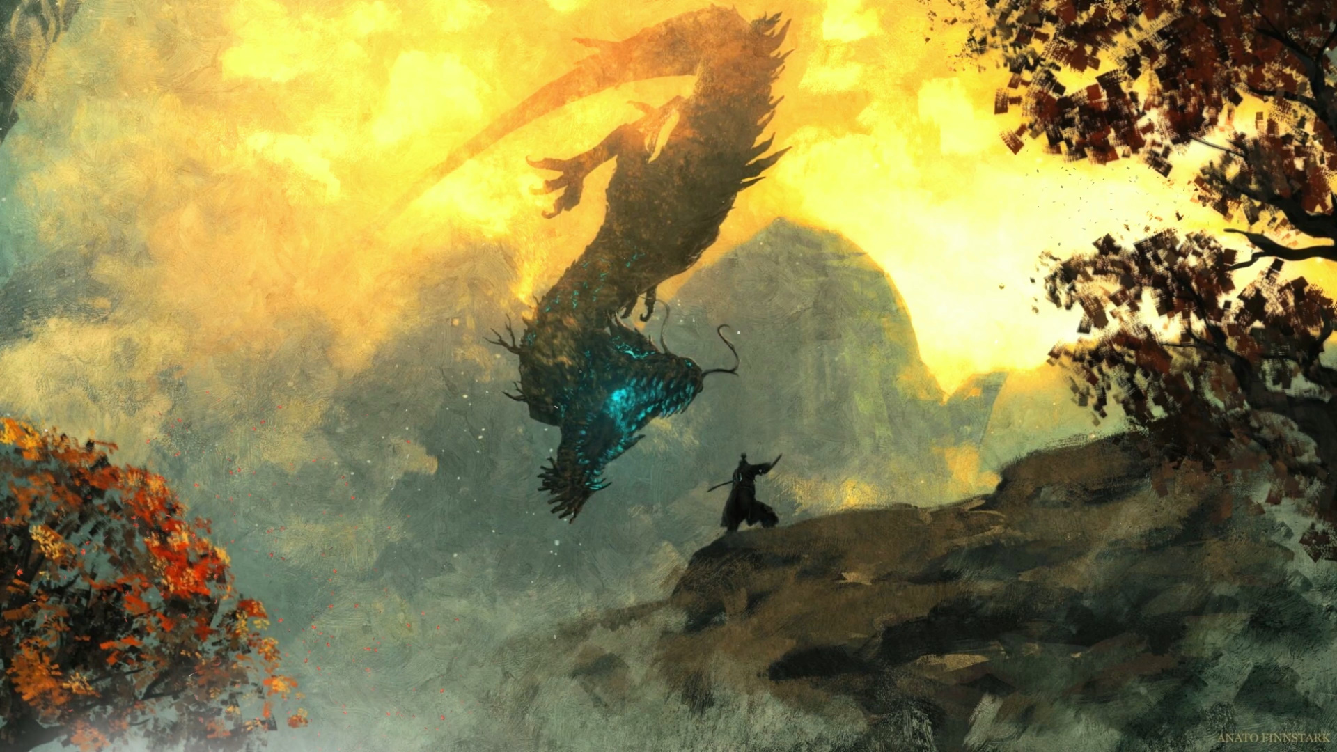 samurai-vs-dragon-4k