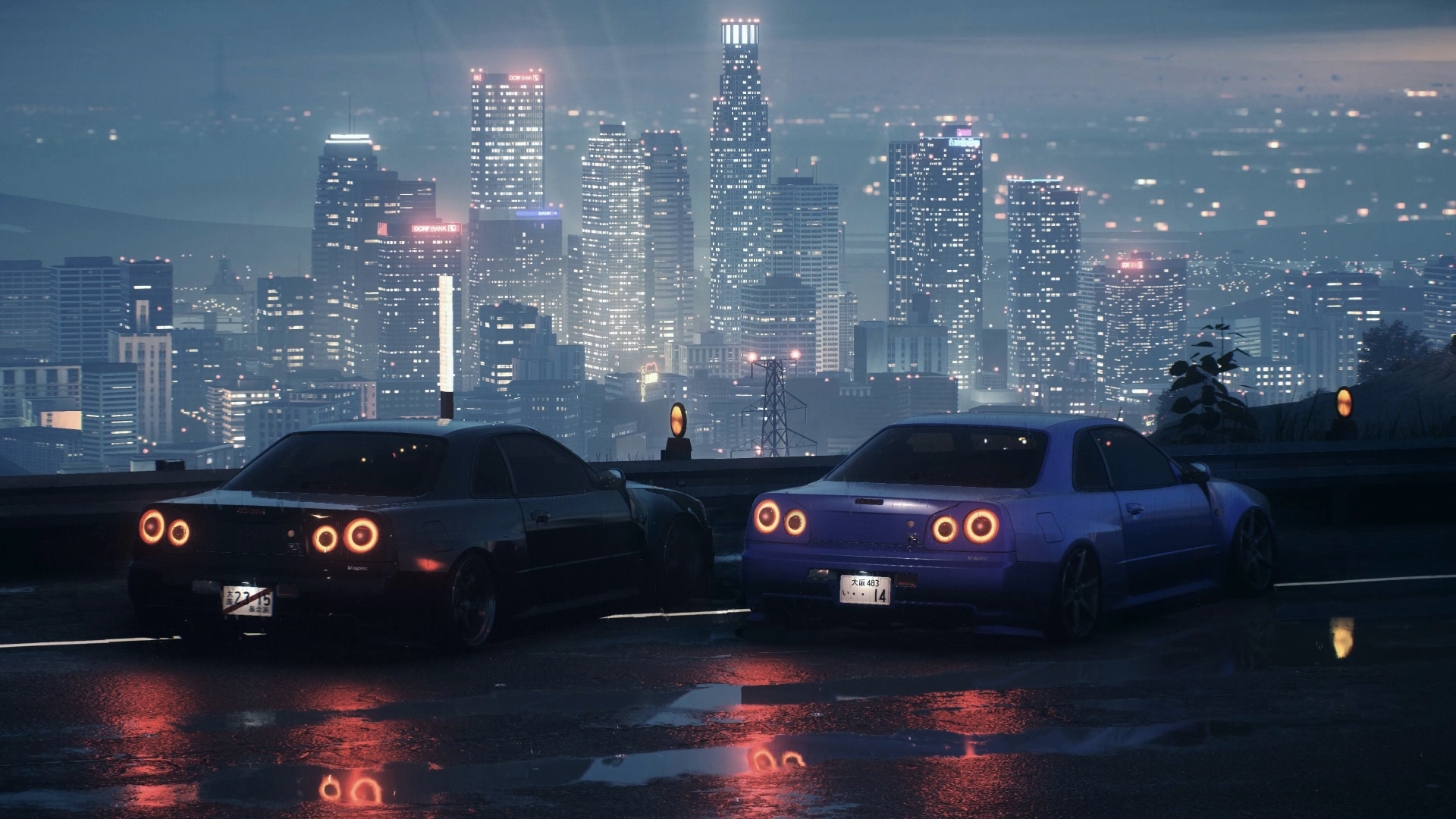 two-nissan-skyline-4k